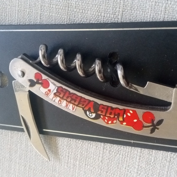 4/$15  Las Vegas Multi Tool Bar Bottle Opener Corkscrew Cherries New - Picture 6 of 6